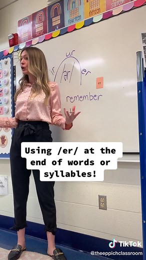 Words Ending with -er in Phonics Fundations