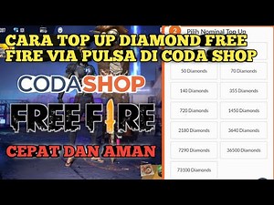 Cara Top Up Diamond Free Fire Via Pulsa Di Coda Shop Terbaru 2021