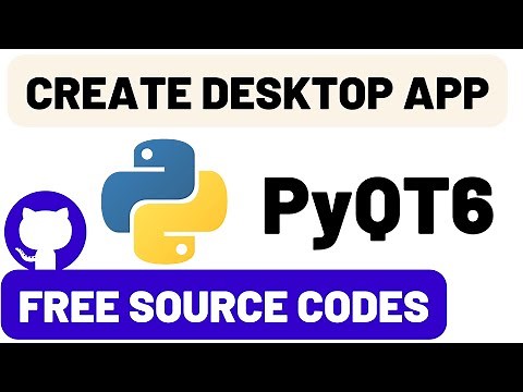 How to Make Desktop App? - Python #PyQT6 Lesson 1