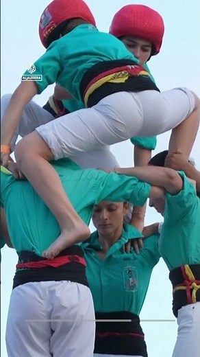 Pope Leo welcomed in Barcelona with traditional Catalan human tower | AJ Shorts