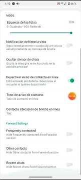 WhatsApp Plus. Personalizar la opción EN LINEA