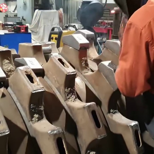 We’re welding and arc gouging the worn-out wheels on a soil compactor.