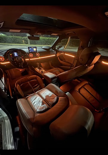 A customer came in for some #DoctorLEDMagic ✨ Our “Full Interior” Ambient Lighting Package w/ Custom RGB Air Vents were completed on this 2017 Audi A3 done SAMEDAY! ✅ Hit us up for all your lighting needs! IN A HURRY?! ASK ABOUT OUR SAMEDAY RUSH SERVICE! ALL MILITARY AND FIRST RESPONDERS GET 10% OFF! ——————————————————————- Authorized Dealer for: @lightingtrendz Authorized Installer for: @ghoztlighting Authorized Installer for: @trackhawkgps Light Kit: @lightingtrendz Installer: @doctorled772 ——