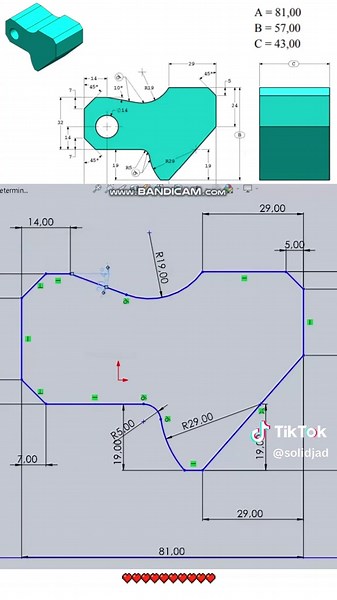 otra pieza mas del CSWA #SOLIDWORKS #CSWA #viral #paratii