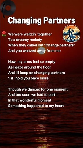 옛날팝송따라부르기 | Changing Partners – Patti Page | Lyrics | Classic Pop