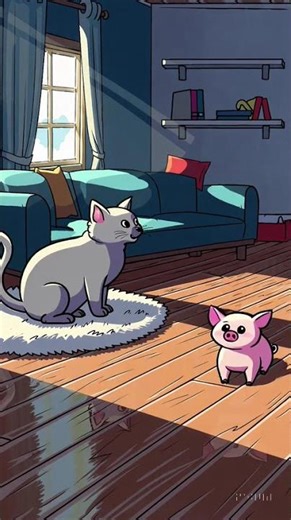 Cat vs Pig Round 2 🥊😂