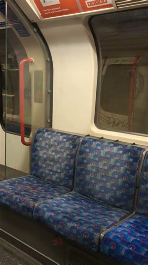 In the central line train, London