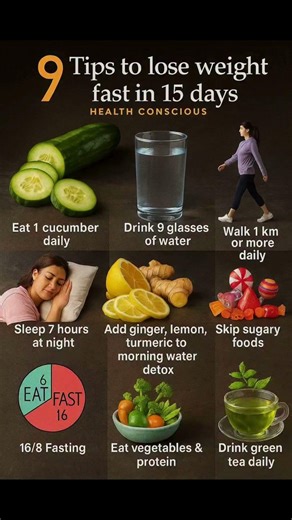 Lose Weight FAST in 15 Days 😱 Try These 9 Rules!