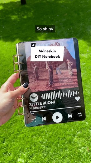 DIY Måneskin Notebook Tutorial for Spotify Fans