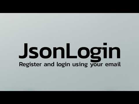 JsonLogin Showcase | Plugin Login by using email 2026