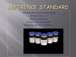 REFERENCE STANDARD - SlideServe