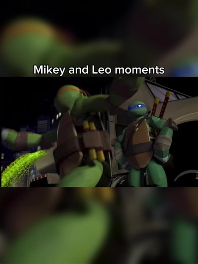 Mikey and Leo moments #tmnt #tmnt2012 #childhood | TMNT 2012