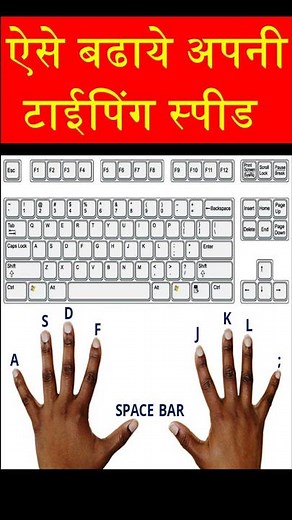 ऐसे बढाये अपनी टाईपिंग स्पीड| Typing speed kese badaye| Keyboard typing Speed | Typing sikhe #shorts