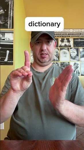 ASL sign for dictionary / Learn ASL