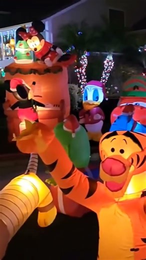 Disney Inflatables!! #shorts #amusementparkpirates #christmas