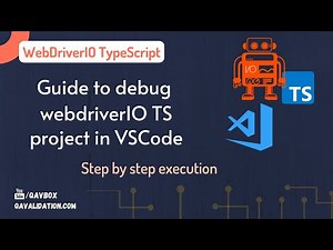 Guide to debug webdriverIO typescript project in VSCode