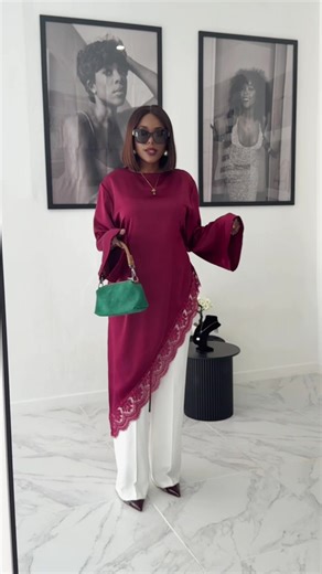 Haut 29,99e Pantalon 49,99e Sac en cuir 50e Perruque 140e #boutique #rouen76🇨🇵 #Elegance