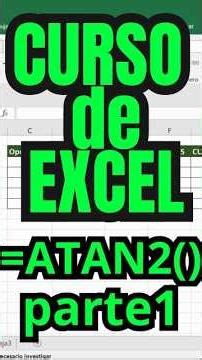 FUNCIÓN ATAN2 parte1- CURSO EXCEL