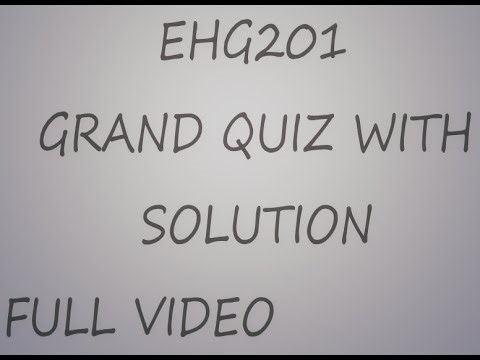GRAND QUIZ ENG201 WITH SOLUTION