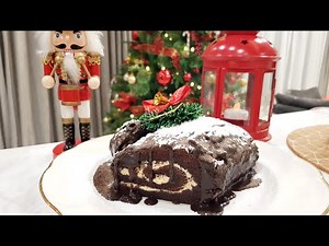 How to Make Christmas Chocolate Yule Log (Buche de Noel)