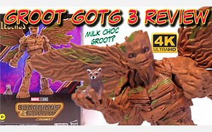 Hasbro Marvel Legends Groot Guardians of the Galaxy Vol 3 Deluxe 4K画质
