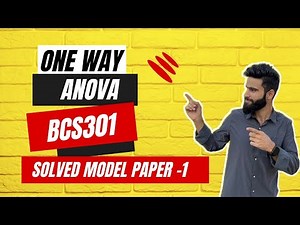 ANOVA PROBLEMS| Engineering Mathematics 3rd Semester Vtu