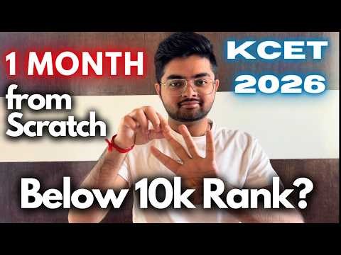 If I start now can I crack KCET 2026?