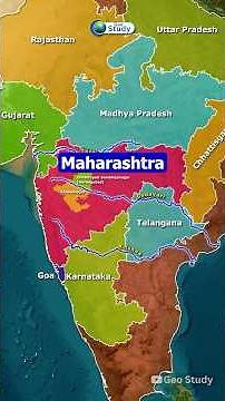 Maharashtra Through Map Animation | Indian Geography #maharashtra #geography #upsc #geostudy