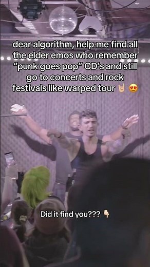 dear algorithm, help me find all the elder emos who remember “punk goes pop” CD’s and still go to