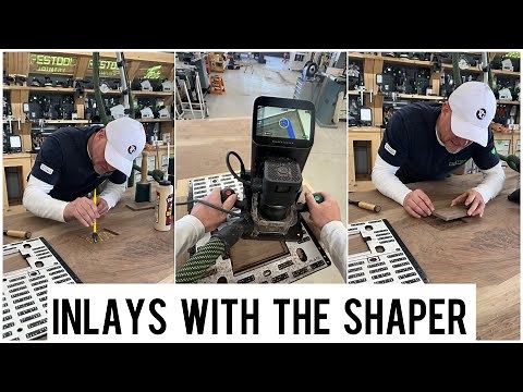 Using the @Shapertools and plate to cut and place inlays