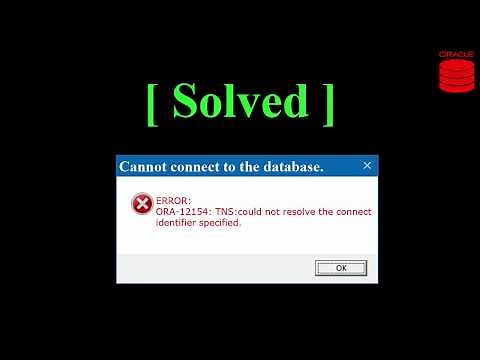 ORA-12154: TNS:could not resolve the connect identifier specified. [solved]