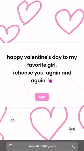 valentine gift website card html, live previewnyaa di dm yaa 😼 tutorial dan jasa bleh nanyaa dlu #valentinesday #coding #informatika #fyp #programming