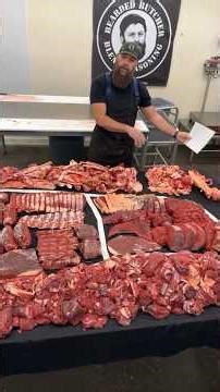 Cutting Bison. 🦬 #shorts #viral #fyp #butcher #meat #bbq
