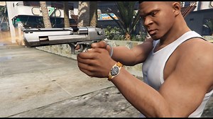 50. Cal Desert Eagle Silver/Black (Animated) – GTA 5 mod