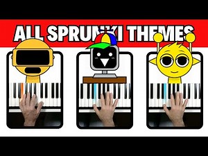 I Show You With my Hands How to Play all SPRUNKI Themes on Piano
