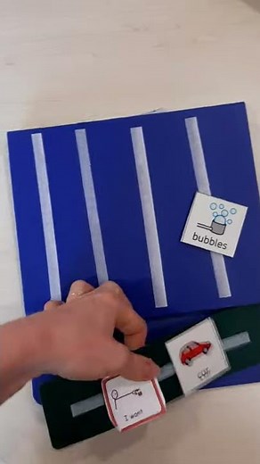 Phase 4 PECS - I Want on sentence strip