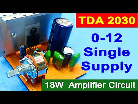 tda2030 single supply circuit diagram । tda2050 single supply circuit । 2030 amplifier circuit