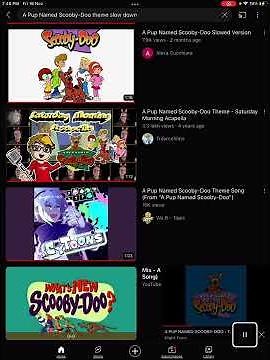 ￼ A pup named Scooby Doo theme song cover￼