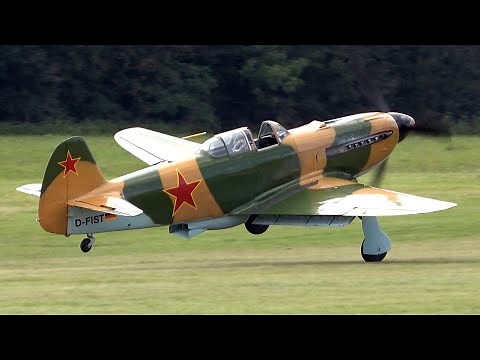 4Kᵁᴴᴰ Yakovlev Yak-9 WWII Soviet Fighter Rare Flight Display