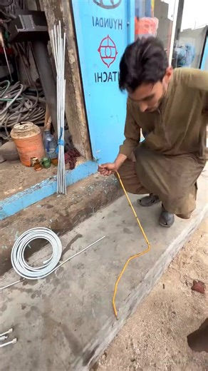 Easy trick to make new diesel pipe for cat loader #FHonmFrbNbY #shorts #pipe #viral | Tool Project