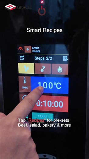 🔥 Rush hour = kitchen chaos? Stop struggling. Upgrade your workflow with Grace Combi Oven 👨‍🍳⚡️ ✨ Smart Mode Recipes One tap presets → perfect roasting & baking every time. 🧼 8-min One-Click Auto Wash 6 wash modes 22 descaling programs Steam loosens grease fast — no more heavy scrubbing. 🚿 Door opens = spray ready Quick rinse, faster turnaround, higher efficiency. #gracekitchenequipment #commercialkitchen #kitchenequipment #CommercialKitchen #RestaurantSupplies #ProfessionalKitchen #commerc