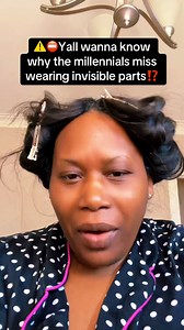 Yall wanna know why us millennials SWORE by the invisible part glue in? | Damsel In Allure