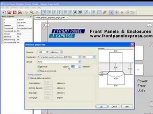 How to Insert Drill Holes with the Drill Hole Tool - Front Panel Designer Software