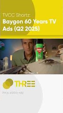 TVCC Shortz: Baygon 60 Years TV Ads (Q2 2025) #Shorts | DRPS Three TV Ad Compilations Channel