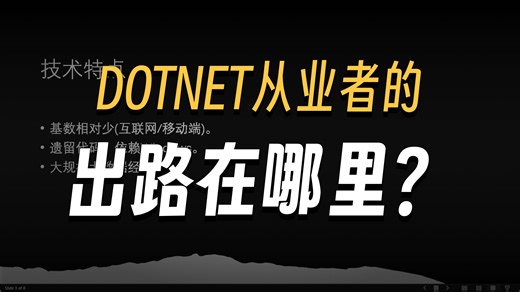 国内.NET就业观察