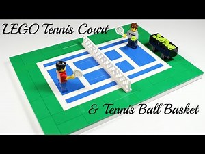 LEGO Tennis Court & Ball Basket MOC
