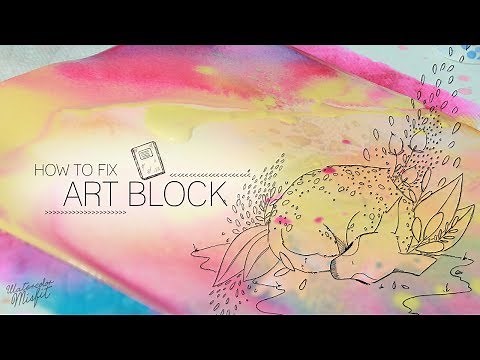 Got Art Block? 4 Ways to Break Free (with Watercolor Misfit)