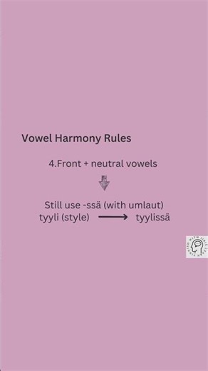 Lesson 11. Vowel Harmony