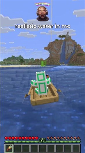 realistic water physics in #minecraft 🌊