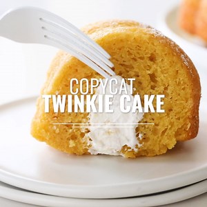 RECIPE: RECIPE➡️: https://iambaker.net/cream-filled-yellow-cake/ Comes together FAST and tastes like a twinkie! | I am baker